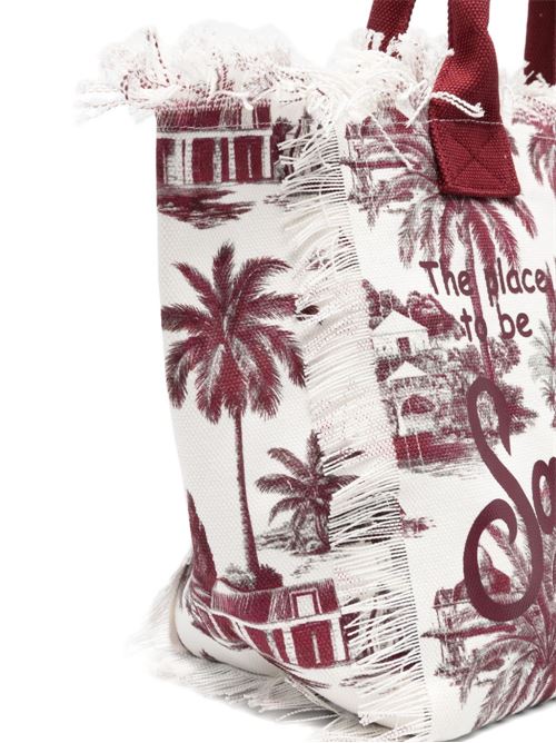 Borsa donna a spalla Vanity con palme MC2 SAINT BARTH | VANITY shoulder09495L